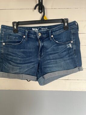 Mossimo Supply Co. Mid-Rise Blue Denim Shorts